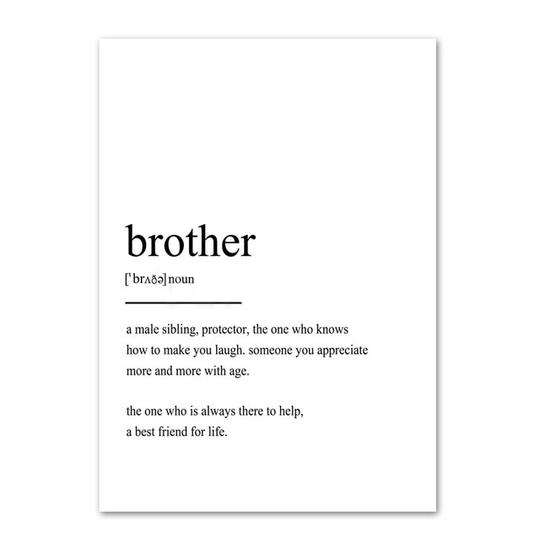 Brother - Wall Art Canvas Painting