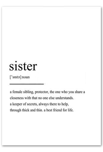 Sister - Wall Art Canvas Painting