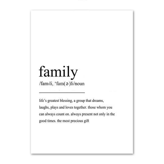 Family - Wall Art Canvas Painting