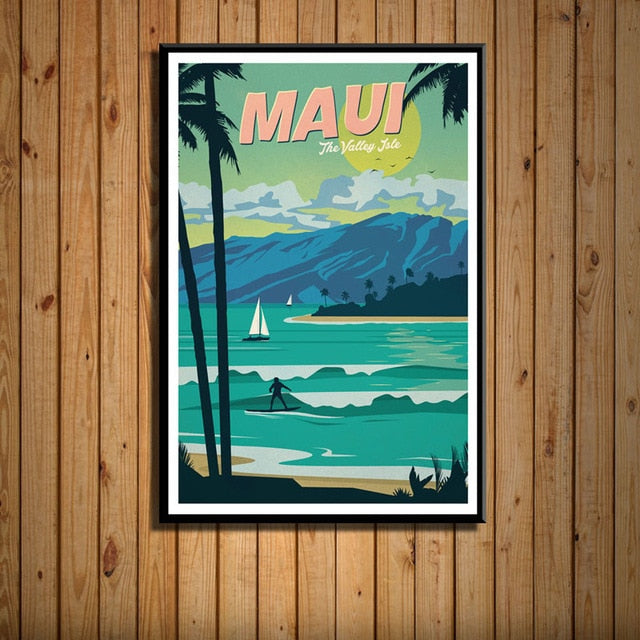 Maui(the valley isle) - Wall Art Canvas Painting