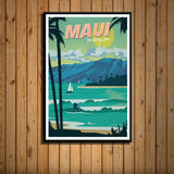 Maui(the valley isle) - Wall Art Canvas Painting