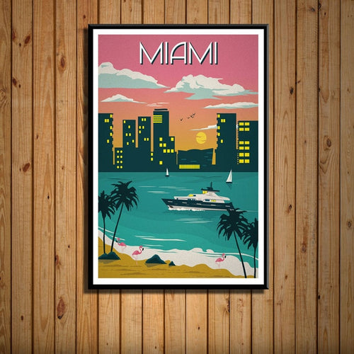 Miami - Wall Art Canvas Painting