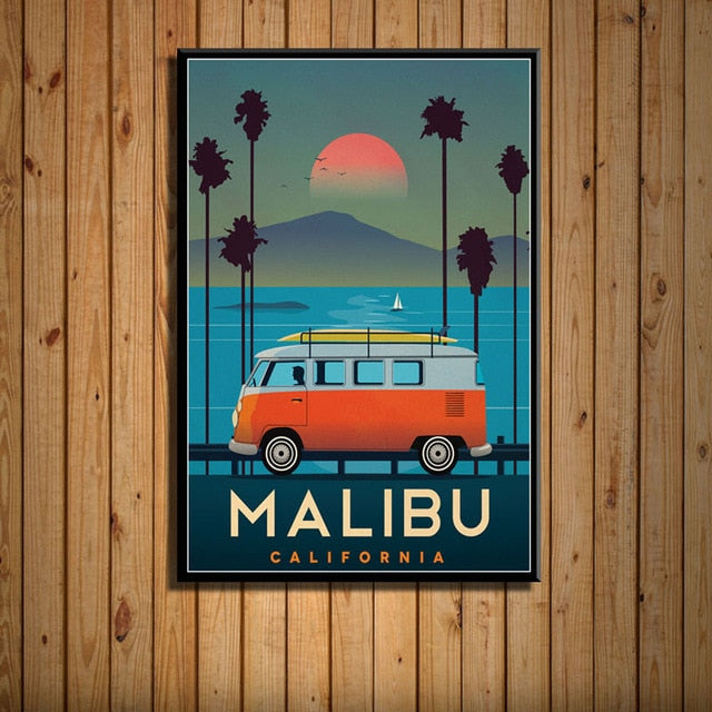 California(Malibu) - Wall Art Canvas Painting