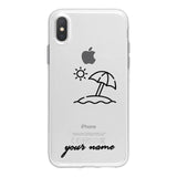 World Map Travel Plans Clear Soft Phone Case For iPhone For iPhone X XS Max 7 8 6 Plus XR Cases DIY Custom Name Line Phone Cover