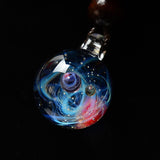 TE™️:Handmade Galaxy Glass Pendant with Rope