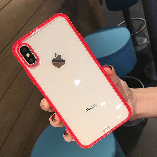 Lovebay Shockproof Bumper Transparent Silicone Phone Case For iPhone 11 Pro SE 2020 X XR XS Max 8 7 6S Plus Clear Soft TPU Cover