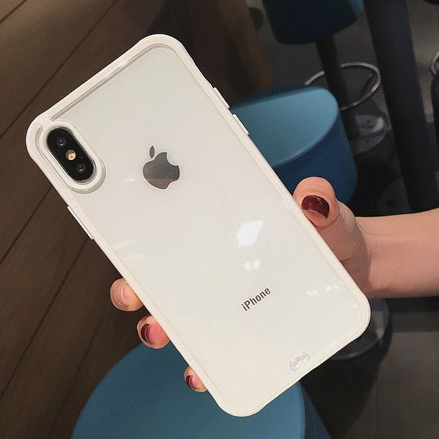 Lovebay Shockproof Bumper Transparent Silicone Phone Case For iPhone 11 Pro SE 2020 X XR XS Max 8 7 6S Plus Clear Soft TPU Cover
