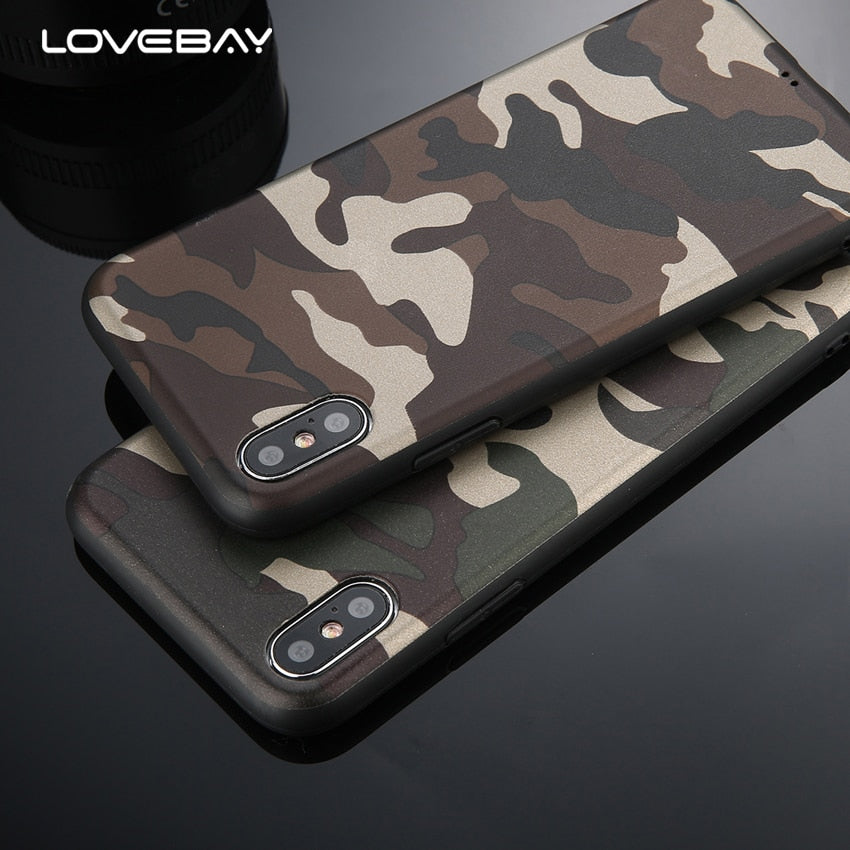 Lovebay Army Green Camouflage Case