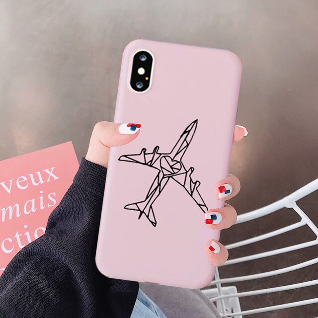 GYKZ World Map Travel Just Go Phone Case For iPhone XS MAX X 11Pro XR 7 8 6 6s Plus Fashion Black Silicone Soft Back Cover Coque
