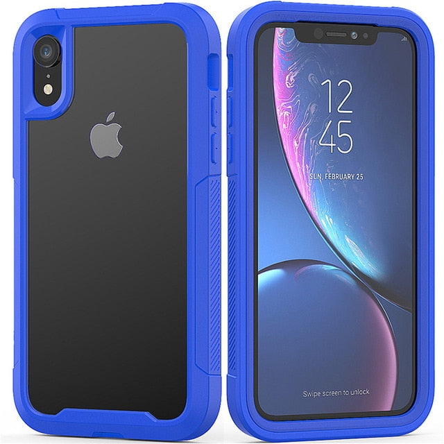 Fashion Shockproof Bumper Phone Cases For iPhone 11Pro Max XR XS Max X 8 7 6 6S Plus Transparent PC+TPU Cover For iPhone 11 Pro