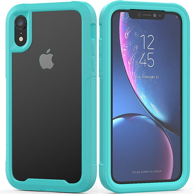Fashion Shockproof Bumper Phone Cases For iPhone 11Pro Max XR XS Max X 8 7 6 6S Plus Transparent PC+TPU Cover For iPhone 11 Pro