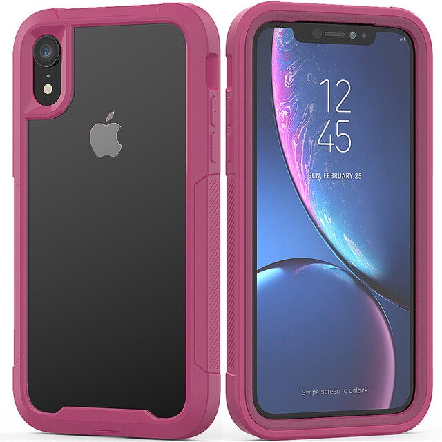 Fashion Shockproof Bumper Phone Cases For iPhone 11Pro Max XR XS Max X 8 7 6 6S Plus Transparent PC+TPU Cover For iPhone 11 Pro