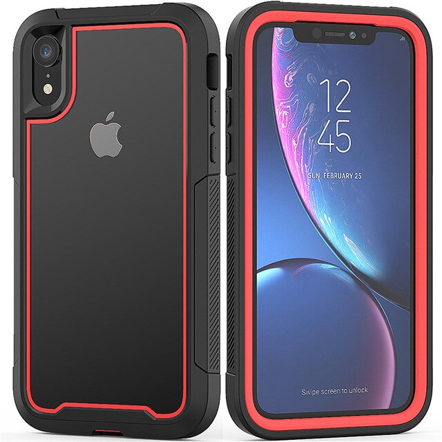 Fashion Shockproof Bumper Phone Cases For iPhone 11Pro Max XR XS Max X 8 7 6 6S Plus Transparent PC+TPU Cover For iPhone 11 Pro