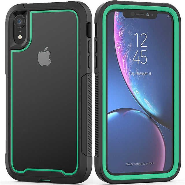Fashion Shockproof Bumper Phone Cases For iPhone 11Pro Max XR XS Max X 8 7 6 6S Plus Transparent PC+TPU Cover For iPhone 11 Pro
