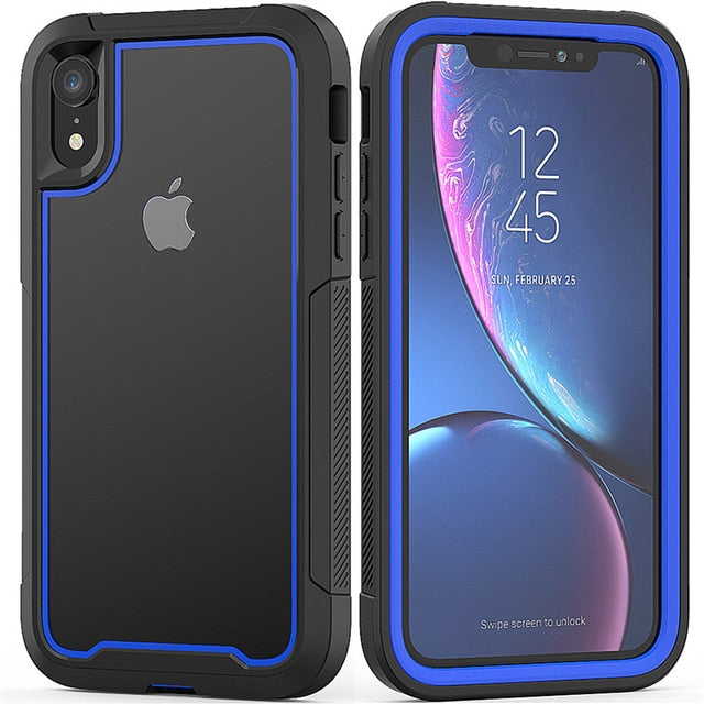 Fashion Shockproof Bumper Phone Cases For iPhone 11Pro Max XR XS Max X 8 7 6 6S Plus Transparent PC+TPU Cover For iPhone 11 Pro