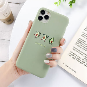 Lovebay Silicone Phone Cases For iPhone 11 Pro SE 2020 X XR XS Max 8 7 6 6s Plus 5s SE Avocado Waves Cactus Soft TPU Back Cover