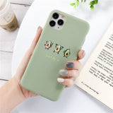Lovebay Silicone Phone Cases For iPhone 11 Pro SE 2020 X XR XS Max 8 7 6 6s Plus 5s SE Avocado Waves Cactus Soft TPU Back Cover