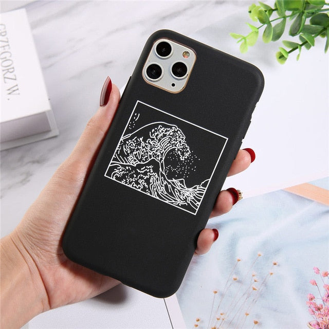 Lovebay Silicone Phone Cases For iPhone 11 Pro SE 2020 X XR XS Max 8 7 6 6s Plus 5s SE Avocado Waves Cactus Soft TPU Back Cover