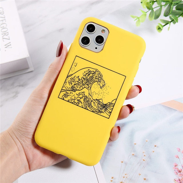 Lovebay Silicone Phone Cases For iPhone 11 Pro SE 2020 X XR XS Max 8 7 6 6s Plus 5s SE Avocado Waves Cactus Soft TPU Back Cover